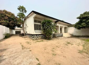 PROPERTY OF 739m² WITH A LARGE BUILDING WITH 4 BEDROOMS ON KINSHASA-NGALIEMA