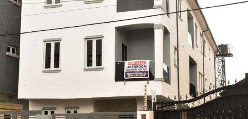 4 Bedrooms Terrace Duplex House With BQ For Sale In Okota Lekki, Lagos