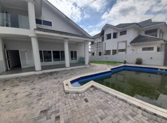 5BEDROOM WITH 1BEDROOM BOYS QUARTERS AND SWIMMING POOL HOUSE FOR RENT AT CANTONMENT.