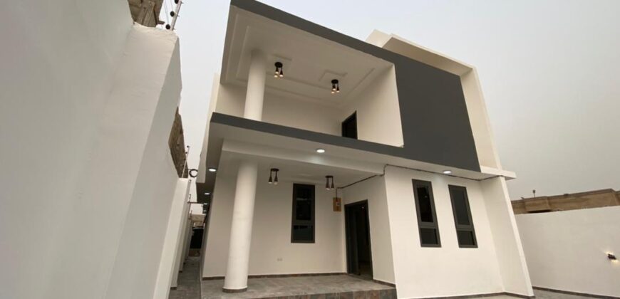 DUPLEX 6 BEDROOM SELF COMPOUND HOUSE FOR SALE AT EAST LEGON ADJIRINGANOR.