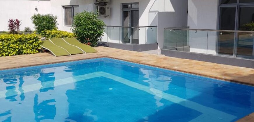 FOR RENT ONE THREE BEDROOMS APARTMENT At East Dzorwulu near the Villagio