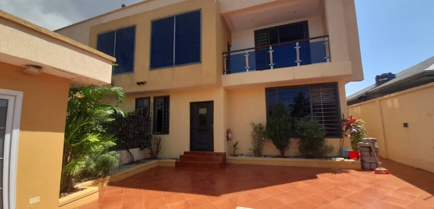 EXECUTIVE 5-BEDROOM 2-STOREY SEMI DETACHED HOUSE WITH 1BEDROOM STAFF QUARTERS FOR RENT AT TSE-ADDO COMMUNITY.