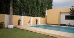 3 BEDROOM HOUSE WITH A SWIMMING POOL,BOYSQUARTERS AND A LAWN,ETC. RENT AT WEST AIRPORT RESIDENTIAL, ACCRA.