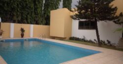 3 BEDROOM HOUSE WITH A SWIMMING POOL,BOYSQUARTERS AND A LAWN,ETC. RENT AT WEST AIRPORT RESIDENTIAL, ACCRA.