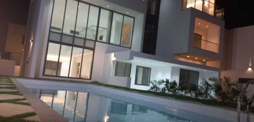 An Executive 4 Bedrooms With Boys Quarter And A Swimming Pool @ East Legon Adjiringanor