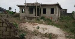 An Uncompleted 5 Bedroom Fully Detached Duplex located in an Estate at lekki – Ajah, Sangotedo.