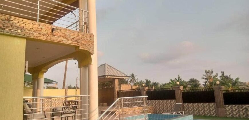 4 BED STORY, BOYS QUARTER WITH SWIMMING POOL FOR SALE @NSAWAM