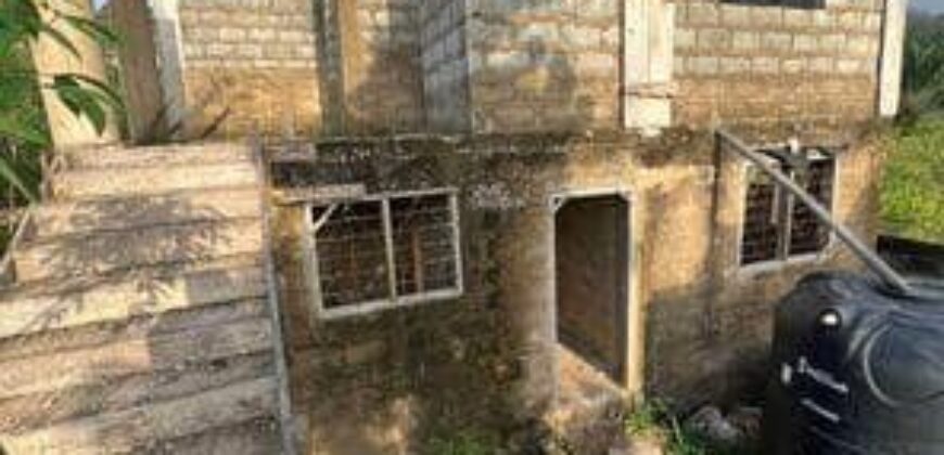 A Storey Building Plan Uncompleted Building Is Up For Sale at Comet Estates- Kwabenya(Accra)