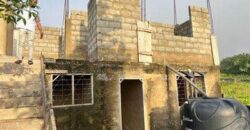 A Storey Building Plan Uncompleted Building Is Up For Sale at Comet Estates- Kwabenya(Accra)