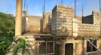 A Storey Building Plan Uncompleted Building Is Up For Sale at Comet Estates- Kwabenya(Accra)