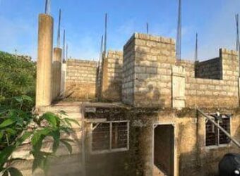 A Storey Building Plan Uncompleted Building Is Up For Sale at Comet Estates- Kwabenya(Accra)