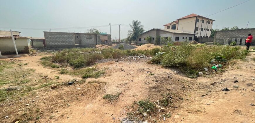 A full Plot of Land at Dawhenya Eno Spot-Accra a Highly Developed Area is up For Sale.