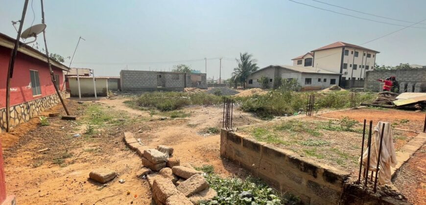 A full Plot of Land at Dawhenya Eno Spot-Accra a Highly Developed Area is up For Sale.