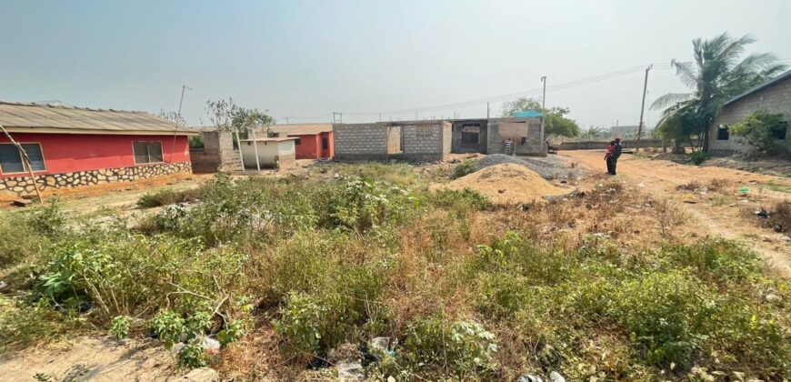 A full Plot of Land at Dawhenya Eno Spot-Accra a Highly Developed Area is up For Sale.