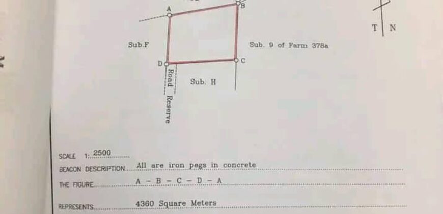 Prime land for sale in ibex hill near pesttloze school