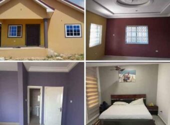 3 Bedroom House Located at Pokuase Ablekuman Awoshie Highway 10 Minutes Drive from Pokuase Interchange.