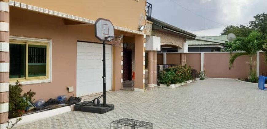 Six bedroom house for rent at Adenta housing down