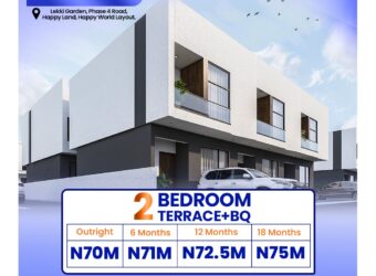 2 BEDROOM DUPLEX IN ABRAHAM ADESANYA, AJIWE FOR 70,000,000 NAIRA