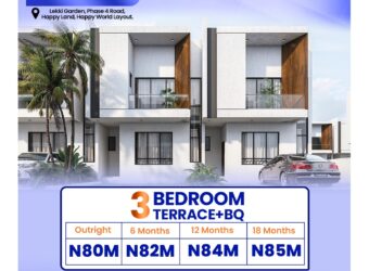 3 BEDROOM TERRACE DUPLEX+ BQ FOR 80/90,000,000 NAIRA