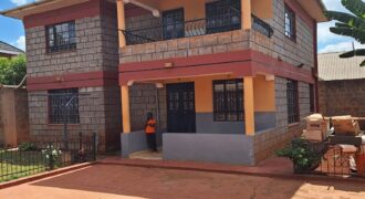 4 bedroom master ensuite maisonette along Kenyatta Rd approximately 2.5km from Thika Superhighway.