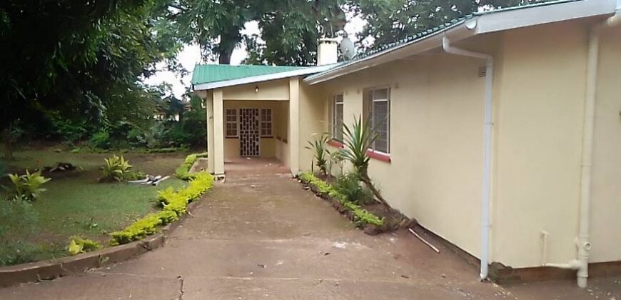 House to let Namiwawa 3 bedrooms masters ensuite sitting