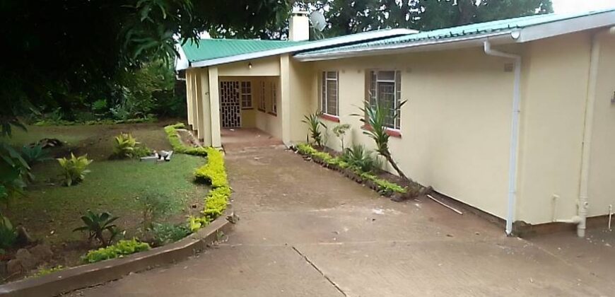 House to let Namiwawa 3 bedrooms masters ensuite sitting