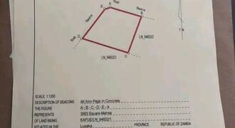 *PLOT FOR SALE IN CHIFWEMA AFTER NEW KASAMA ALONG LEOPARDS HILL ROAD*