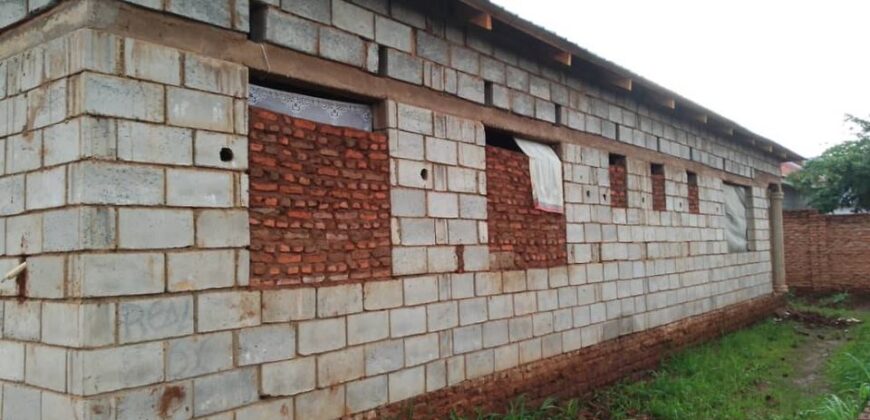 Unfinished house for sale in lilongwe area 25 sector 4