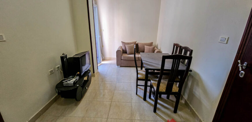 Available for long term furnished one bedroom apartment with pool access on Tiba Paradise close to the main road in Al Ahyaa