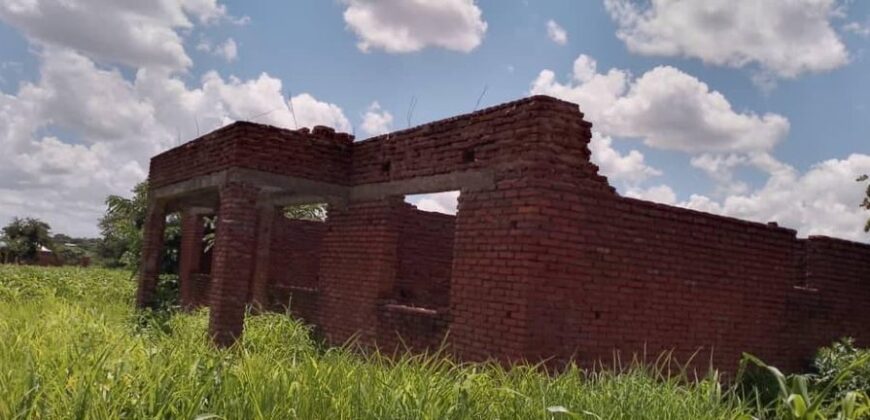 UNFINISHED HOUSE FOR SALE AREA 38 BYPASS ROAD LILONGWE