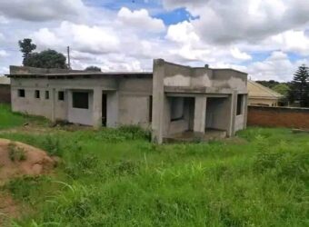 UNFINISHED HOUSE FOR SALE IN LILONGWE AREA 49 NEW GULIVER WITH TITLE DEED