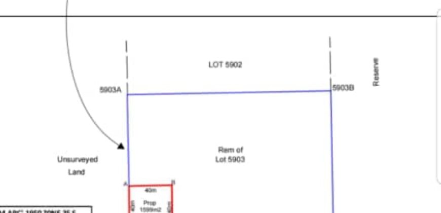 PLOT FOR SALE IN FOXDALE/NGWERERE AREA