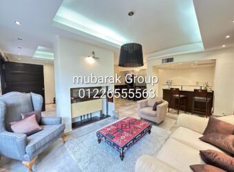 Modern ground Floor with Private terrace For Rent in Sarayat Maadi – Cairo – Egypt