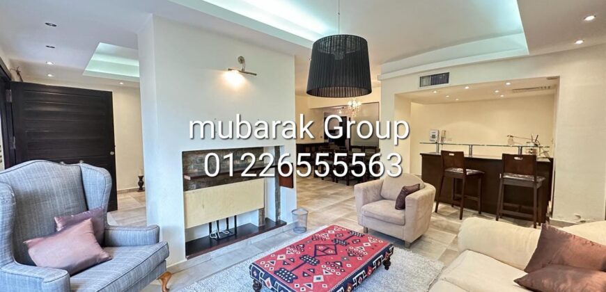 Modern ground Floor with Private terrace For Rent in Sarayat Maadi – Cairo – Egypt