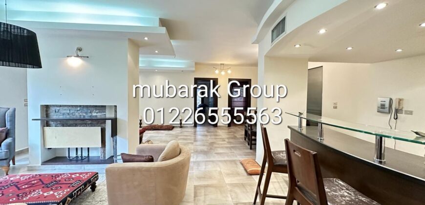 Modern ground Floor with Private terrace For Rent in Sarayat Maadi – Cairo – Egypt