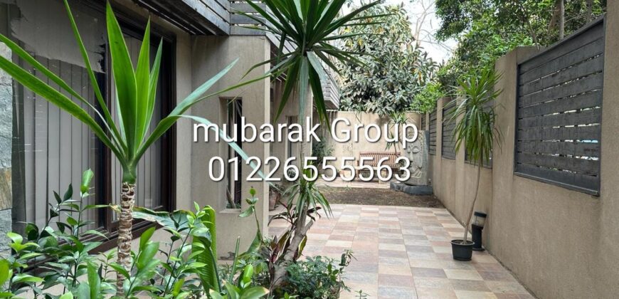 Modern ground Floor with Private terrace For Rent in Sarayat Maadi – Cairo – Egypt