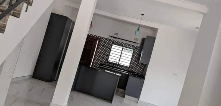 EXECUTIVE 2 BEDROOMED DOUBLE STOREY NEWLY BUILT FLATS FOR RENT IN NEW KASAMA OFF LEOPARDS HILL ROAD NEAR UNILAS UNIVERSITY ALL BEDROOMS ENSUITE AND SELF-CONTAINED.