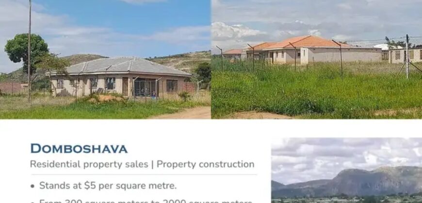 DOMBOSHAVA STANDS FOR SALE* *SHOWGROUND AREA*