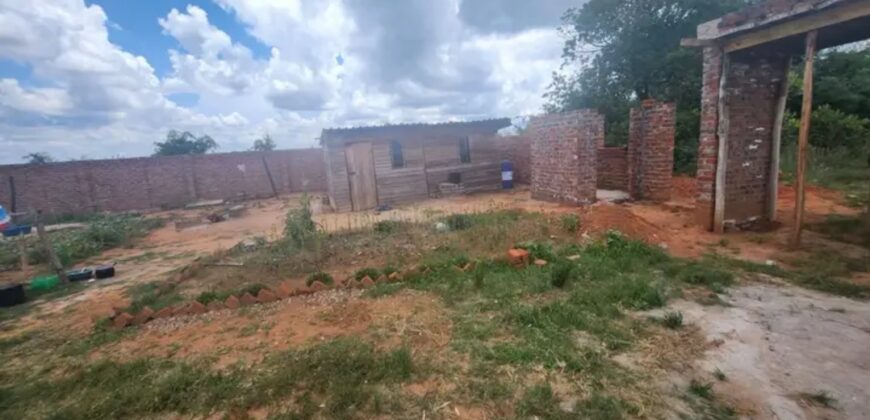 DOMBOSHAVA INCOMPLETE HOUSE (MUSHA) FOR SALE*