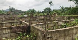 Foundation of a duplex on a 500msq land available for sale behind limbe