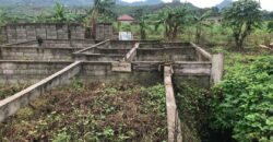 Foundation of a duplex on a 500msq land available for sale behind limbe