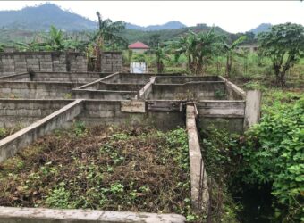 Foundation of a duplex on a 500msq land available for sale behind limbe