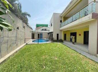 Magnificent 07 ROOMS Duplex Villa with SWIMMING POOL For #RENTAL in COCODY RIVIERA 3 in a secure and residential city.