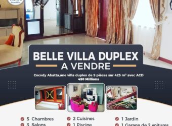 Une belle villa en vente à abatta