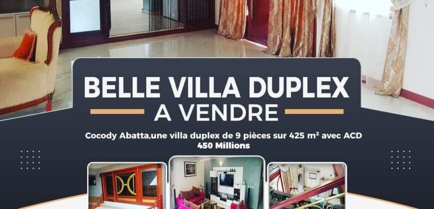 Une belle villa en vente à abatta